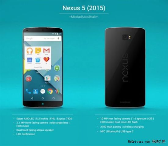 全新Nexus 5歸來(lái)！機(jī)身材質(zhì)太牛逼了